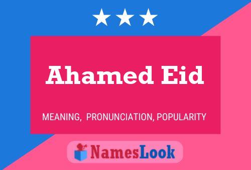 ملصق اسم Ahamed Eid