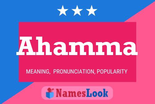 ملصق اسم Ahamma