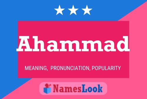 ملصق اسم Ahammad