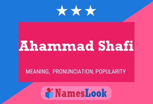 ملصق اسم Ahammad Shafi