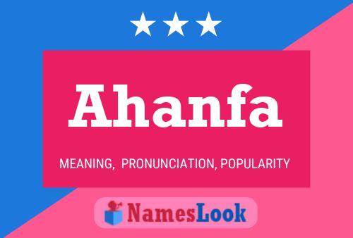 ملصق اسم Ahanfa