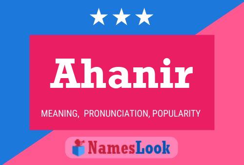 ملصق اسم Ahanir