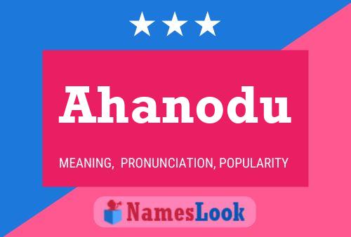 ملصق اسم Ahanodu