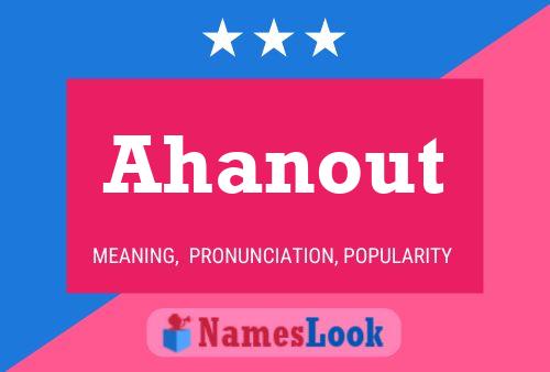 ملصق اسم Ahanout