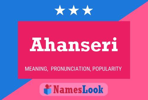 ملصق اسم Ahanseri