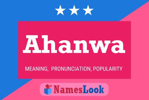 ملصق اسم Ahanwa