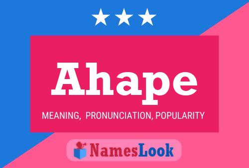 ملصق اسم Ahape