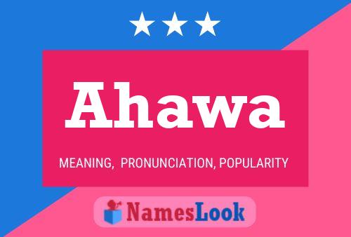 ملصق اسم Ahawa