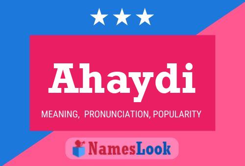 ملصق اسم Ahaydi