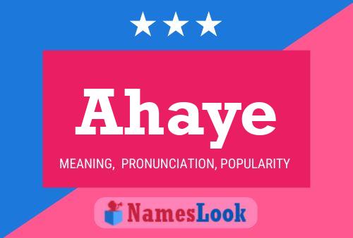 ملصق اسم Ahaye