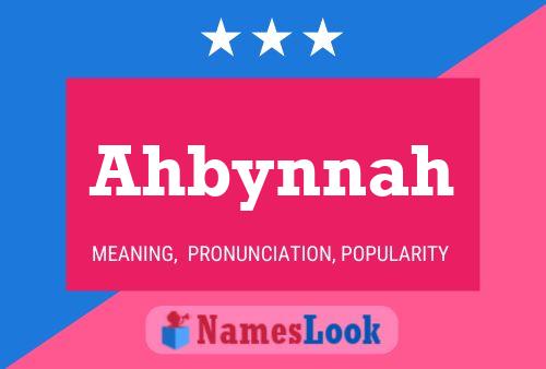 ملصق اسم Ahbynnah