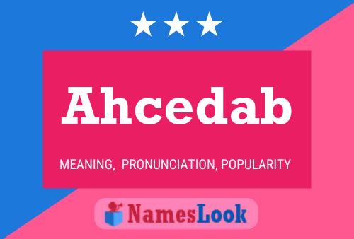 ملصق اسم Ahcedab