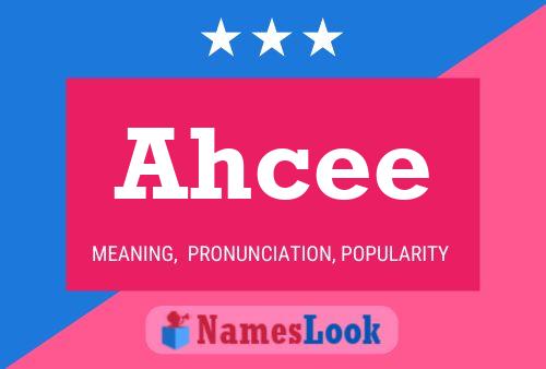 ملصق اسم Ahcee