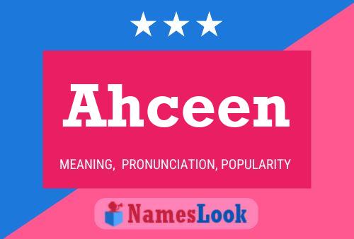 ملصق اسم Ahceen