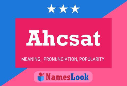 ملصق اسم Ahcsat