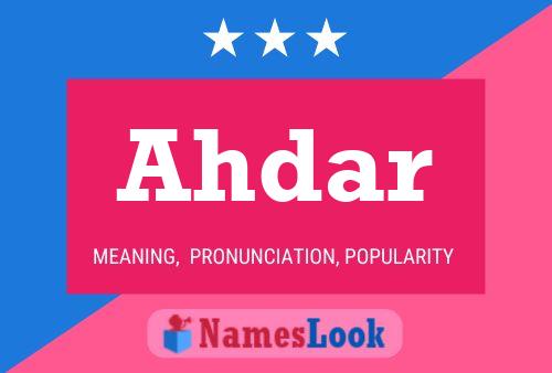 ملصق اسم Ahdar