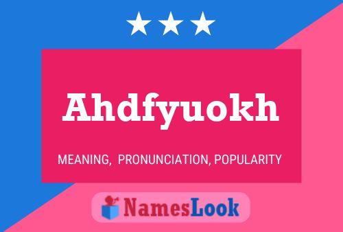 ملصق اسم Ahdfyuokh