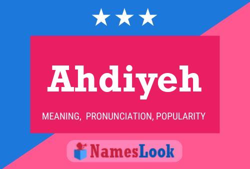 ملصق اسم Ahdiyeh