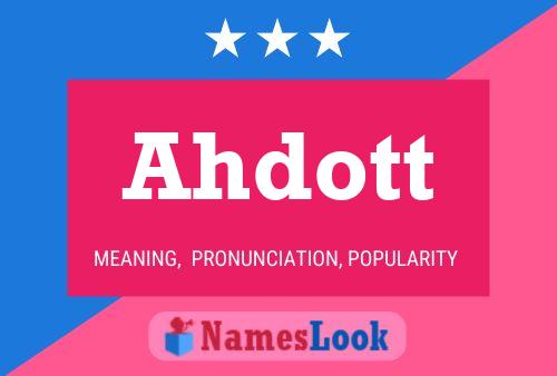 ملصق اسم Ahdott