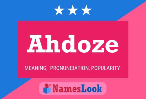 ملصق اسم Ahdoze