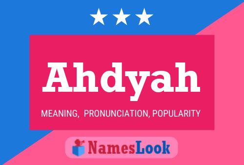 ملصق اسم Ahdyah