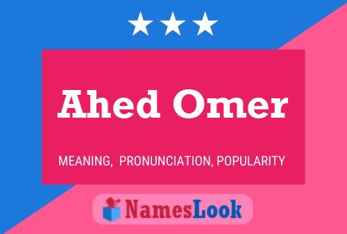 ملصق اسم Ahed Omer