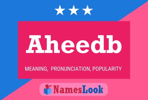 ملصق اسم Aheedb