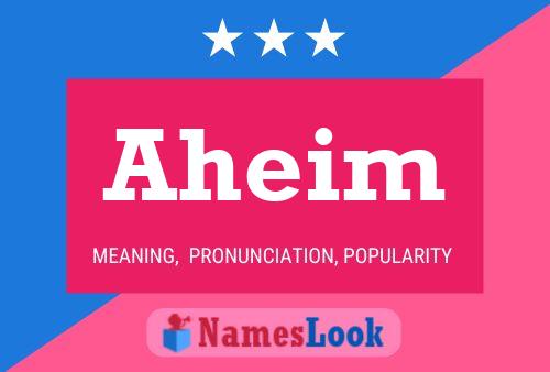 ملصق اسم Aheim