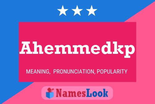 ملصق اسم Ahemmedkp