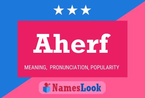 ملصق اسم Aherf