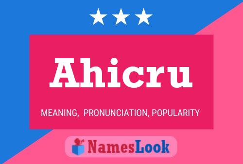 ملصق اسم Ahicru