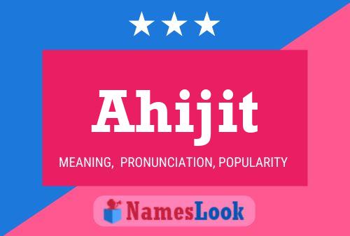 ملصق اسم Ahijit