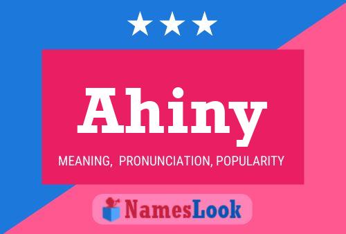 ملصق اسم Ahiny