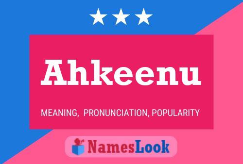 ملصق اسم Ahkeenu