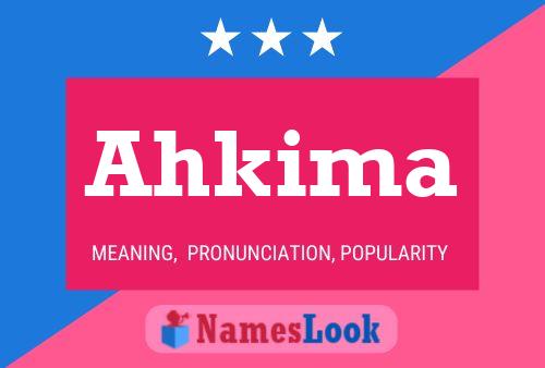 ملصق اسم Ahkima