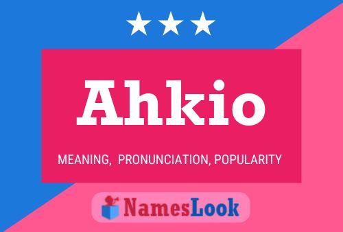 ملصق اسم Ahkio