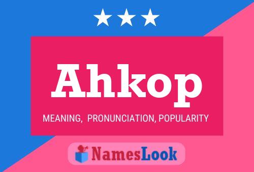 ملصق اسم Ahkop