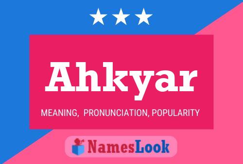 ملصق اسم Ahkyar