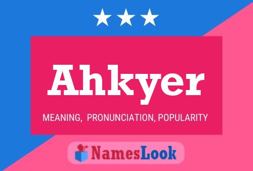 ملصق اسم Ahkyer