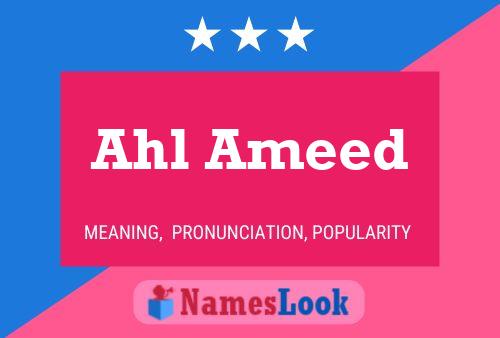 ملصق اسم Ahl Ameed