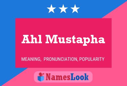 ملصق اسم Ahl Mustapha