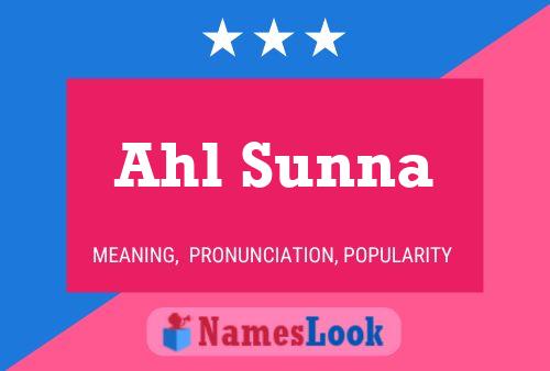 ملصق اسم Ahl Sunna