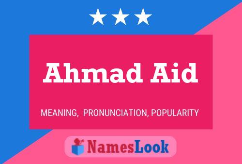 ملصق اسم Ahmad Aid