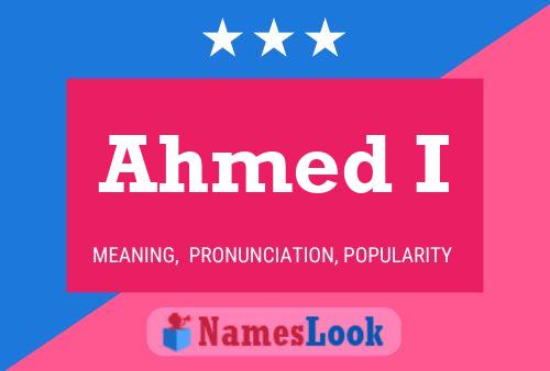 ملصق اسم Ahmed I