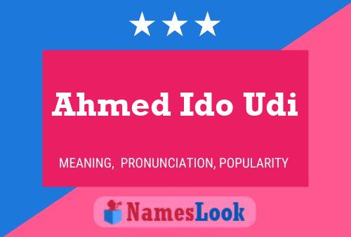 ملصق اسم Ahmed Ido Udi