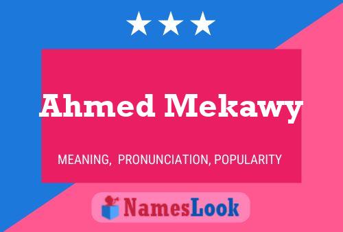 ملصق اسم Ahmed Mekawy