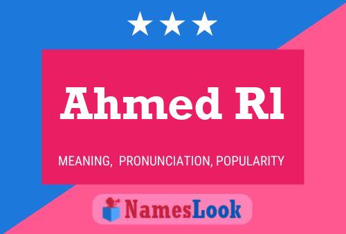 ملصق اسم Ahmed Rl