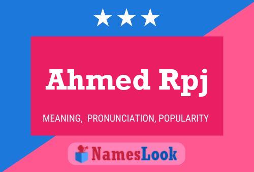 ملصق اسم Ahmed Rpj