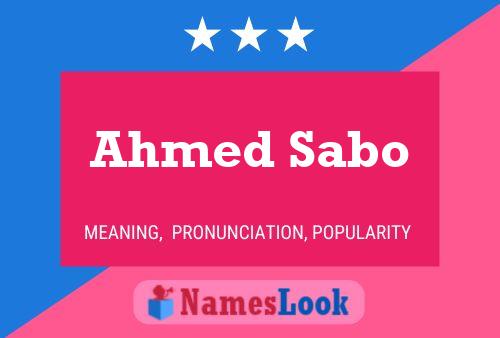 ملصق اسم Ahmed Sabo