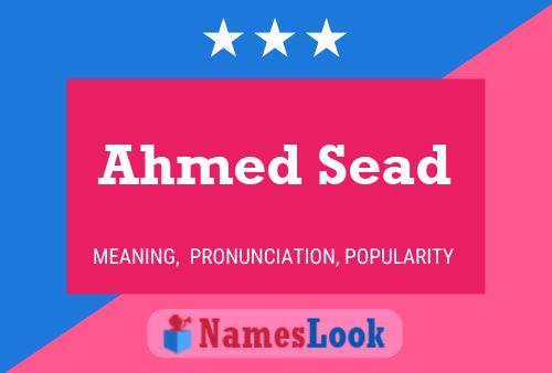 ملصق اسم Ahmed Sead